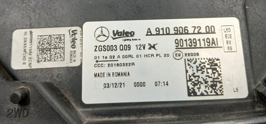 Frontscheinwerfer Mercedes-Benz Sprinter Bus A9109067200 Full LED Rechts