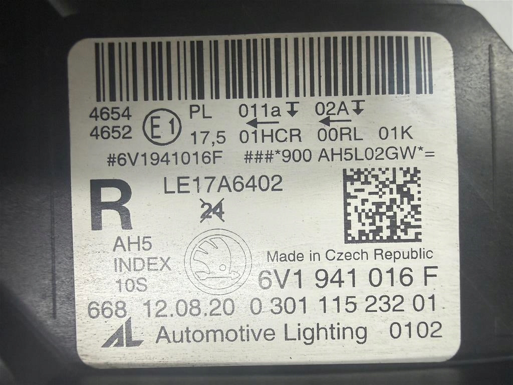 Frontscheinwerfer Skoda Fabia III 6V1941015F Full LED Rechts oder Links SCH2932125562ak