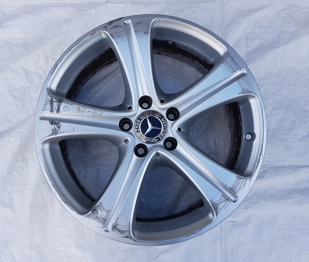 1x Alufelge 18 Zoll 8.0" 5x112 43ET Glanz Silber A2134011400 Mercedes-Benz W213