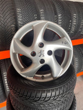 Load image into Gallery viewer, 1x Alufelge 15 Zoll 6.0" 4x108 28ET Glanz Silber Peugeot Rim Wheel FEL7266336343ra