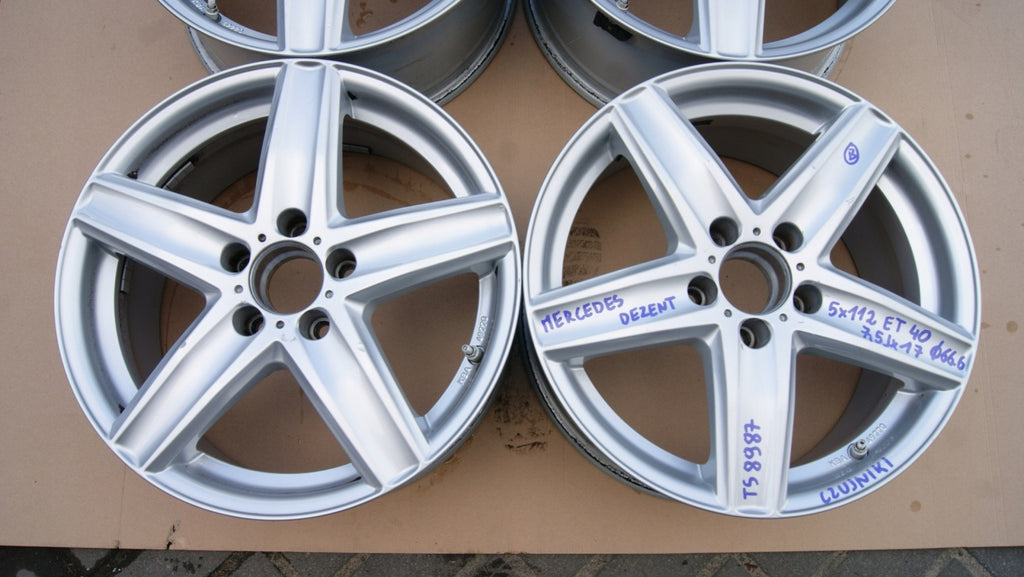 4x Alufelge 17 Zoll 7.5" 5x112 Mercedes-Benz Rim Wheel FEL4882026453ul