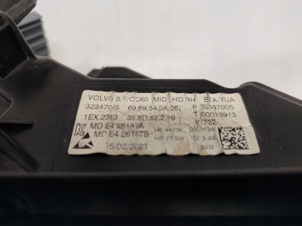 Frontscheinwerfer Volvo S60 V60 323470005 LED Rechts Scheinwerfer Headlight SCH2049234668gw