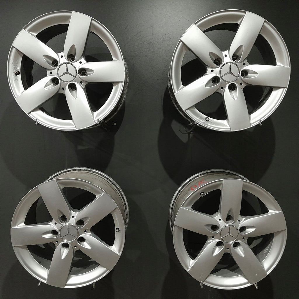 4x Alufelge 16 Zoll 7.0" 5x112 34ET Matt Silber A1714010102- Mercedes-Benz Slk FEL4051762771ib