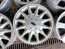 Laden Sie das Bild in den Galerie-Viewer, 4x Alufelge 16 Zoll 6.0" 4x108 49 5ET Glanz Silber Ford I Rim Wheel FEL9297206482kz