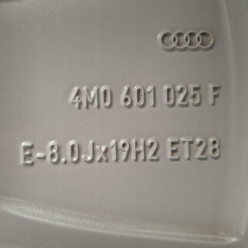 1x Alufelge 19 Zoll 8.0" 5x112 28ET Glanz Silber 4M0601025F Audi Q7 Rim Wheel FEL4742502487uy