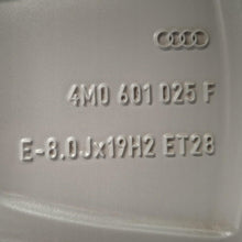 Load image into Gallery viewer, 1x Alufelge 19 Zoll 8.0" 5x112 28ET Glanz Silber 4M0601025F Audi Q7 Rim Wheel FEL4742502487uy