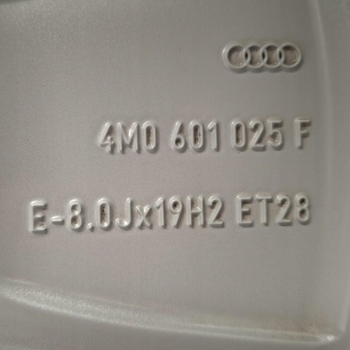 1x Alufelge 19 Zoll 8.0" 5x112 28ET Glanz Silber 4M0601025F Audi Q7 Rim Wheel FEL4742502487uy