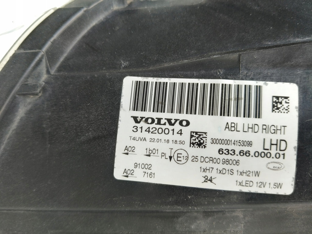Frontscheinwerfer Volvo S80 V70 31420014 Xenon Rechts Scheinwerfer Headlight SCH8716306704lr