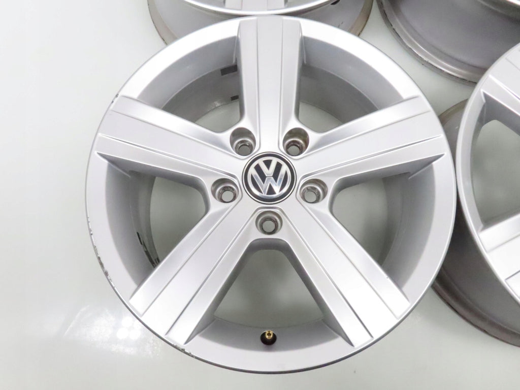4x Alufelge 16 Zoll 6.5" 5x112 46ET Silber 5G0601025N VW Golf VIII I Rim Wheel FEL1151273638uf
