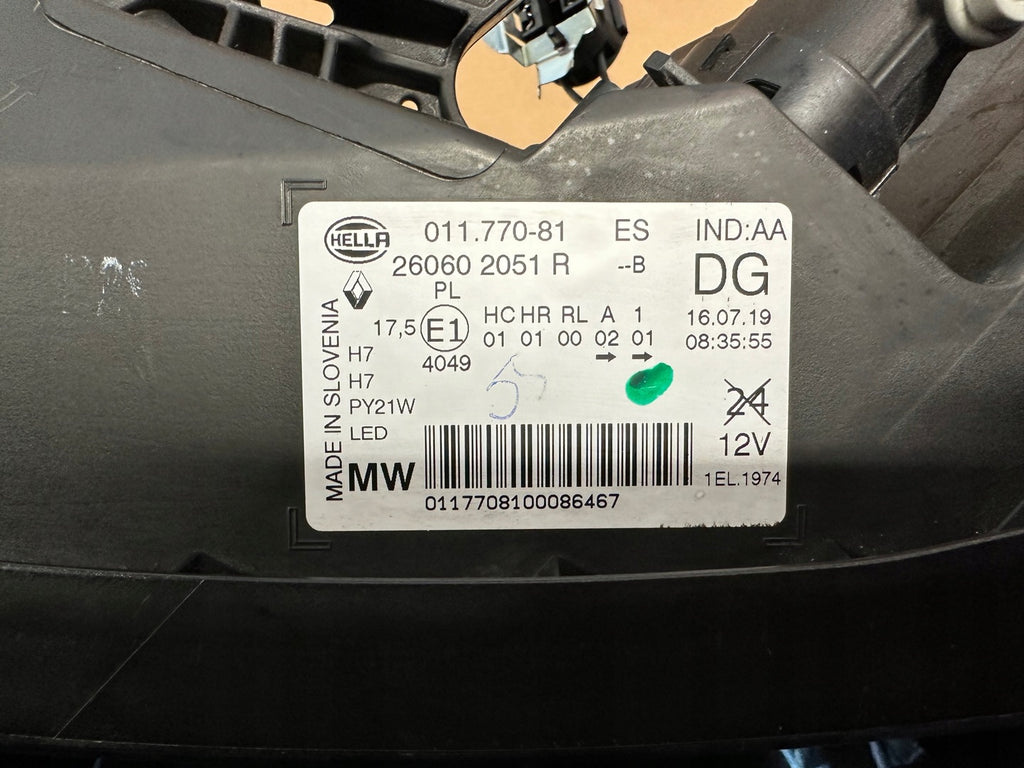 Frontscheinwerfer Renault Kadjar 260602051R LED Links Scheinwerfer Headlight SCH3161434029aa