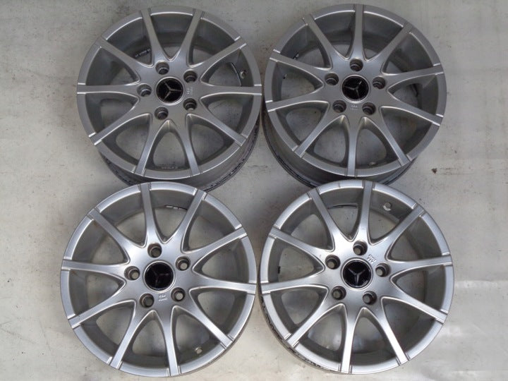 4x Alufelge 15 Zoll 6.5" 5x112 45ET Mercedes-Benz Rim Wheel FEL5298461216mb