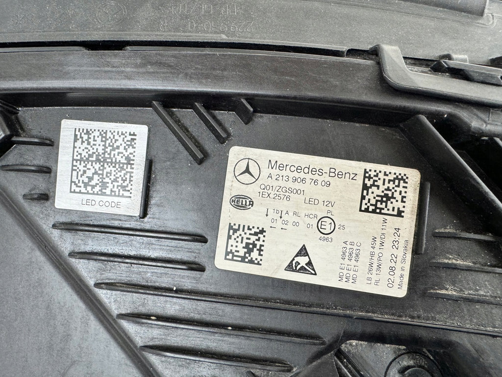 Frontscheinwerfer Mercedes-Benz W213 A2139067609 Rechts Scheinwerfer Headlight SCH2663771904yq