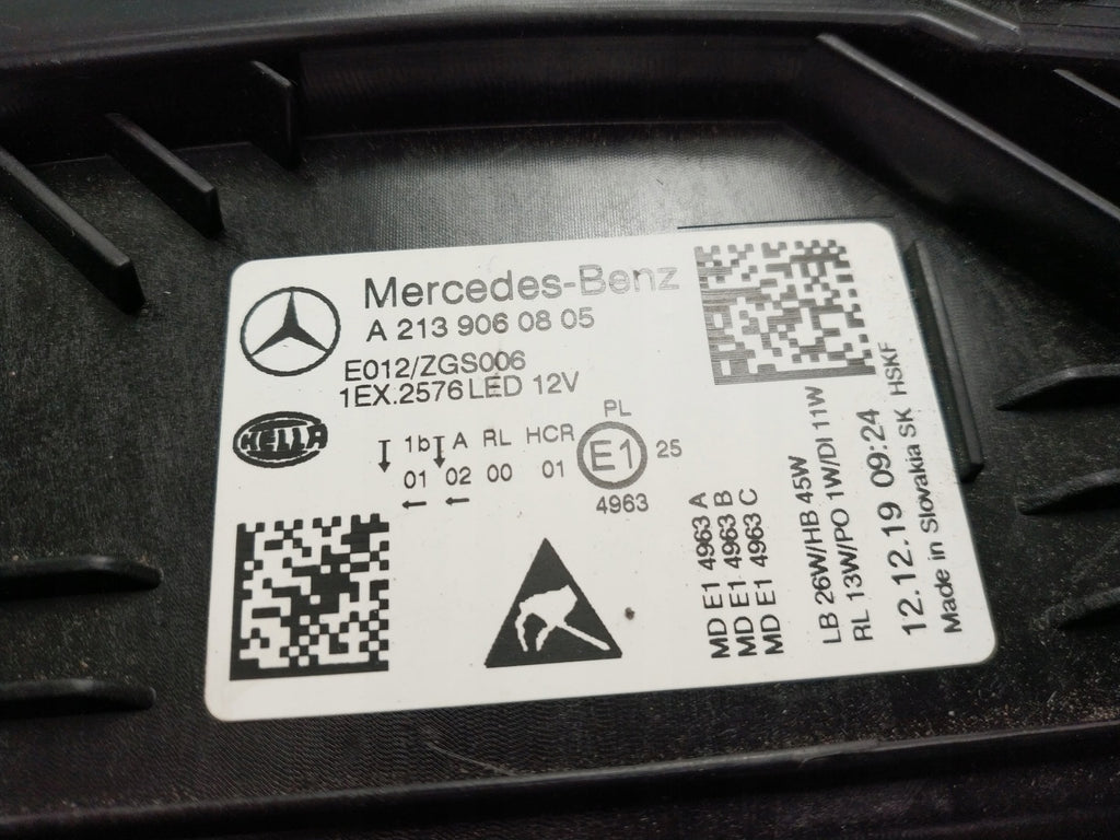 Frontscheinwerfer Mercedes-Benz W213 A2139060805 Rechts Scheinwerfer Headlight SCH8750748806ah