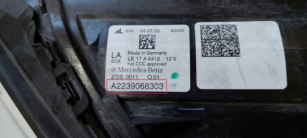Frontscheinwerfer Mercedes-Benz A2239068303 Rechts Scheinwerfer Headlight SCH1622455674wg