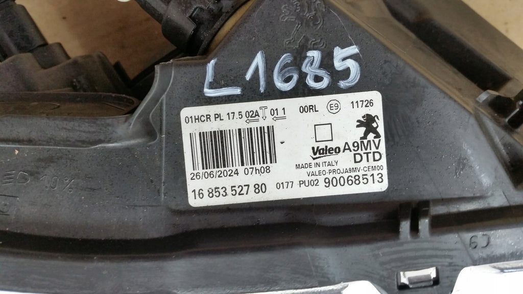 Frontscheinwerfer Peugeot 208 90068513 Ein Stück (Rechts oder Links) Headlight