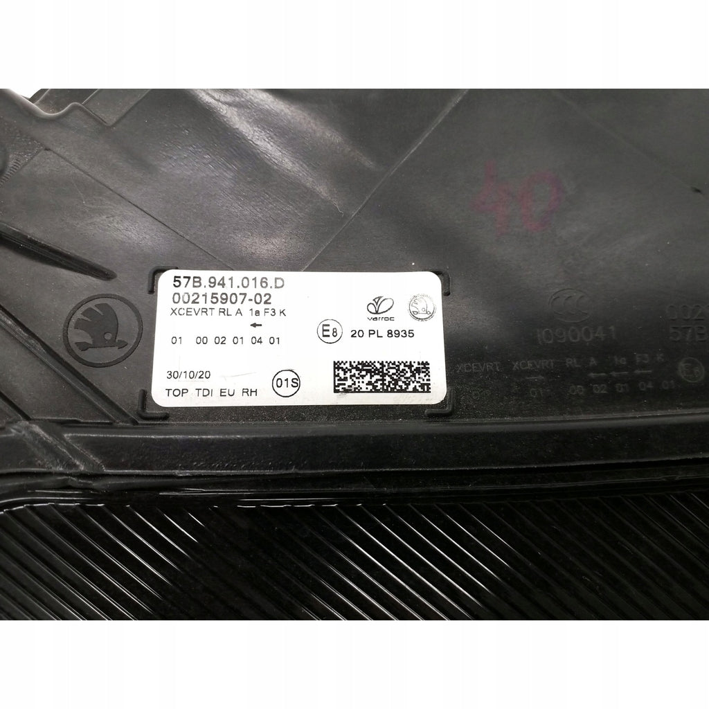 Frontscheinwerfer Skoda Karoq 57B941016D Full LED Rechts Scheinwerfer Headlight SCH5004631294tb