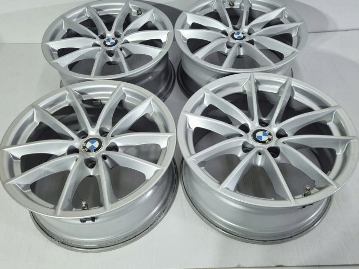 4x Alufelge 17 Zoll 7.5" 5x112 27ET Glanz Silber BMW Rim Wheel FEL7337409655ej