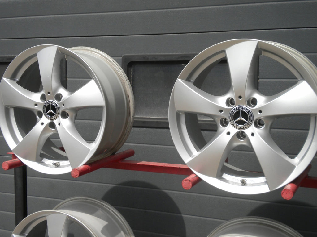 4x Alufelge 17 Zoll 7.5" 5x112 45ET Glanz Silber 75745112566 Mercedes-Benz W205 FEL1746901339fj