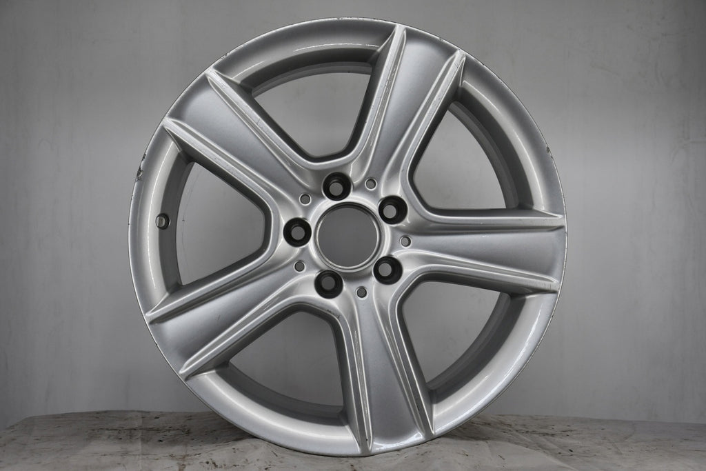 1x Alufelge 17 Zoll 8.5" 5x112 58ET Glanz Silber A2044012802 Mercedes-Benz