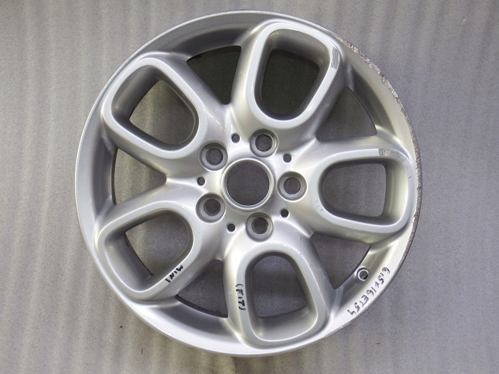 1x Alufelge 16 Zoll 6.5" 5x112 54ET Glanz Silber Mini Clubman Rim Wheel FEL3176490382ao