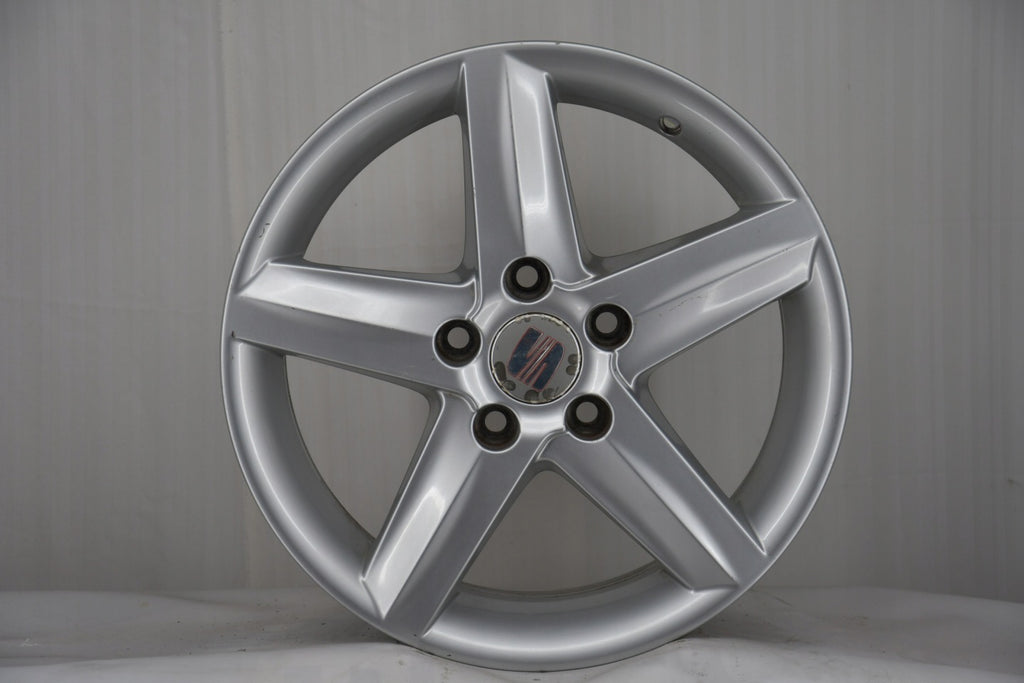 4x Alufelge 16 Zoll 6.5" 5x112 50ET Glanz Silber 5P0601025K Seat I Rim Wheel FEL3179032046iw