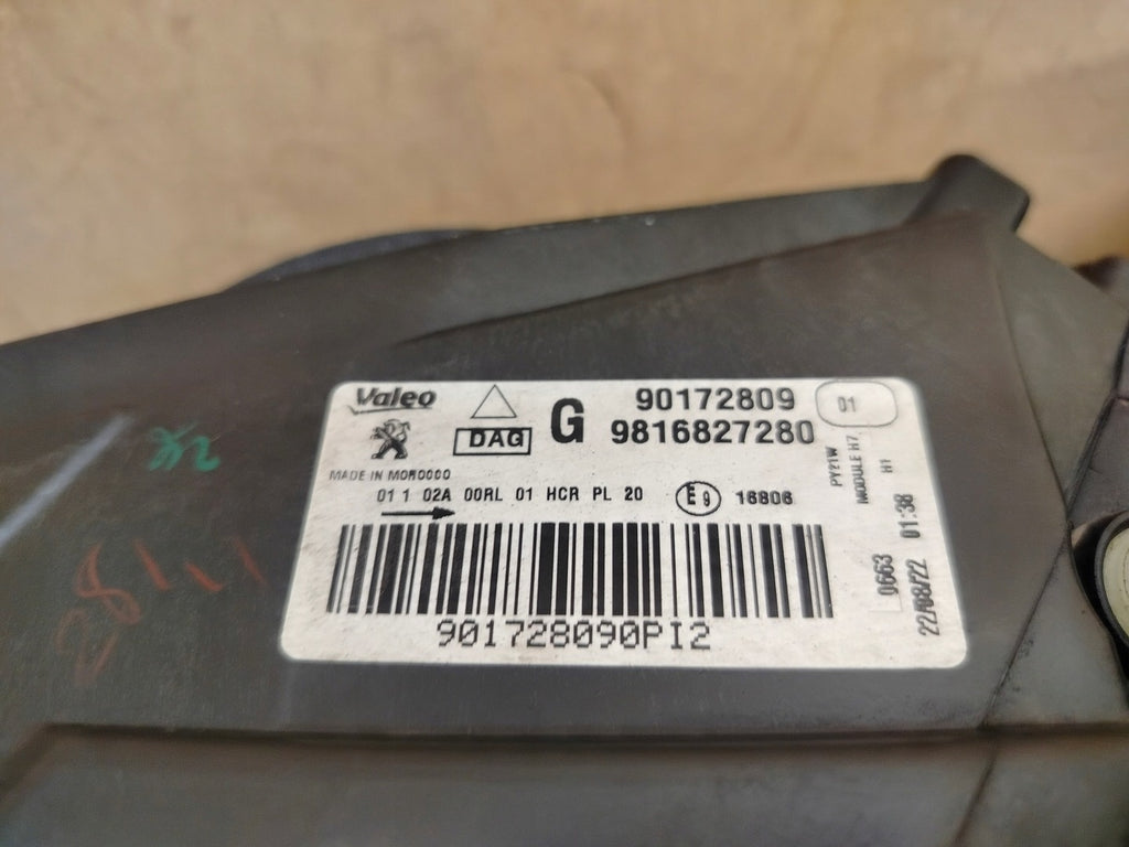 Frontscheinwerfer Peugeot Rifter 90172809 9816827280 LED Links Headlight