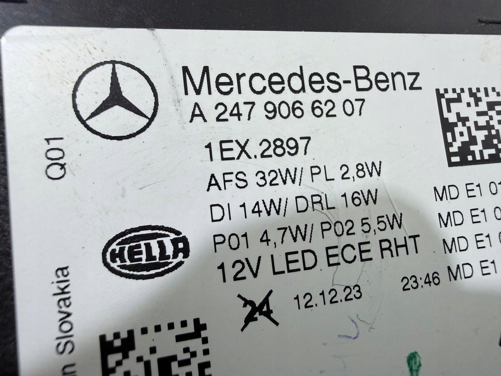 Frontscheinwerfer Mercedes-Benz Gla H247 2479066207 Rechts Headlight SCH5122967957yi