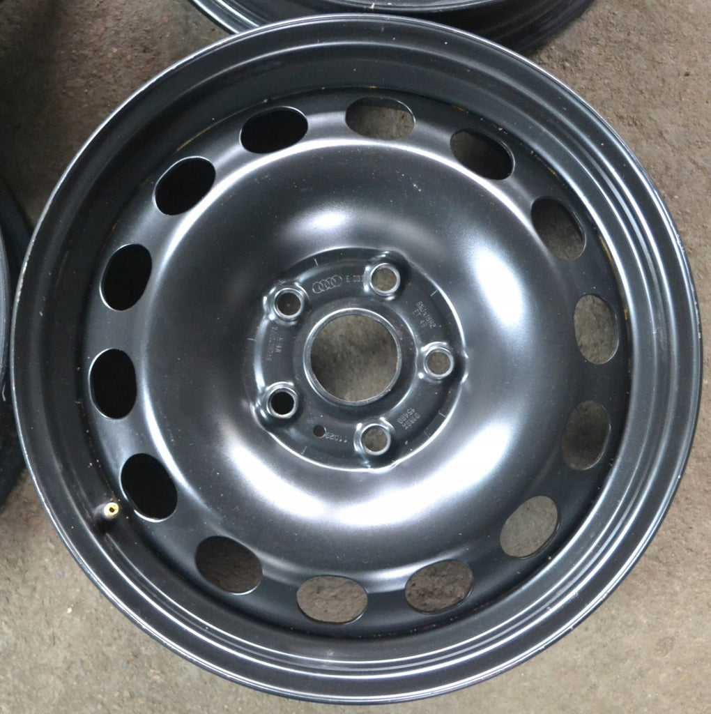 1x Alufelge 16 Zoll 6.5" 5x112 43ET Glanz Schwarz 8V0601027 Audi Rim Wheel