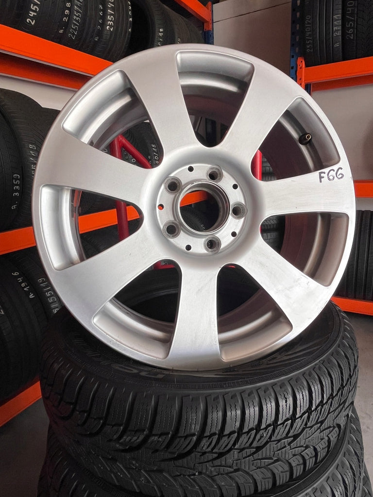 1x Alufelge 17 Zoll 7.5" 5x112 42 5ET Glanz Silber A2044013502 Mercedes-Benz