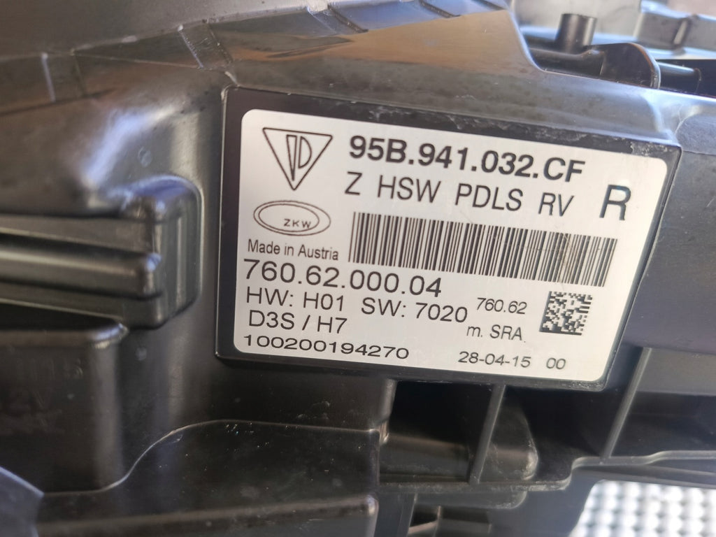 Frontscheinwerfer Porsche Macan 95b 95B941032CF Bi-Xenon Rechts Headlight SCH6621220075gw
