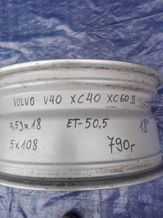 1x Alufelge 18 Zoll 7.5" 5x108 50ET 31471553 Volvo Xc60 Ii Rim Wheel FEL3756125880zq