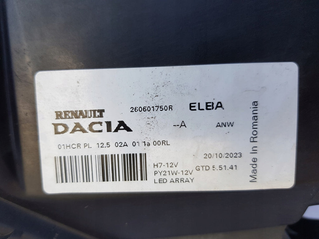 Frontscheinwerfer Dacia Sandero III Jogger 260601750R LED Links Headlight