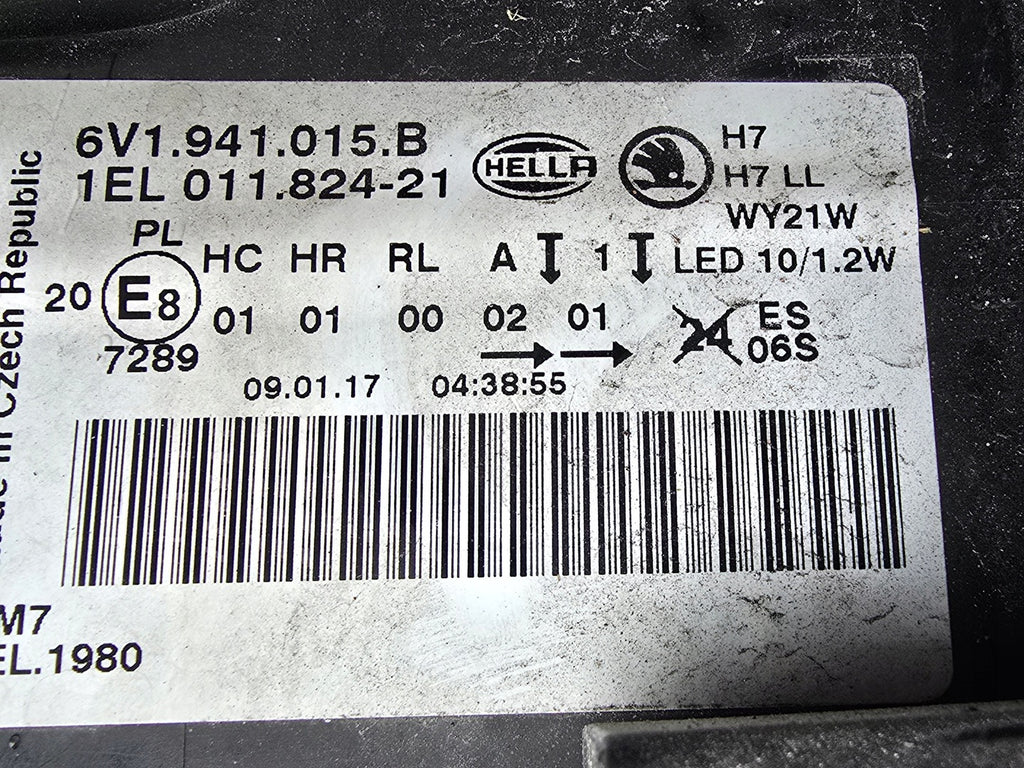 Frontscheinwerfer Skoda Fabia III 6V1941015B Links Scheinwerfer Headlight SCH9243649426pn