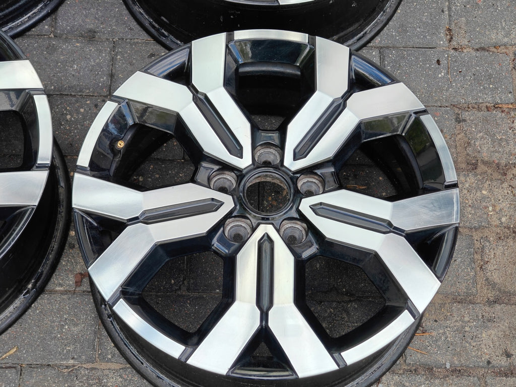 1x Alufelge 17 Zoll 6.5" 5x114.3 50ET Glanz Schwarz 403000531R Renault Rim Wheel FEL8048134076hn