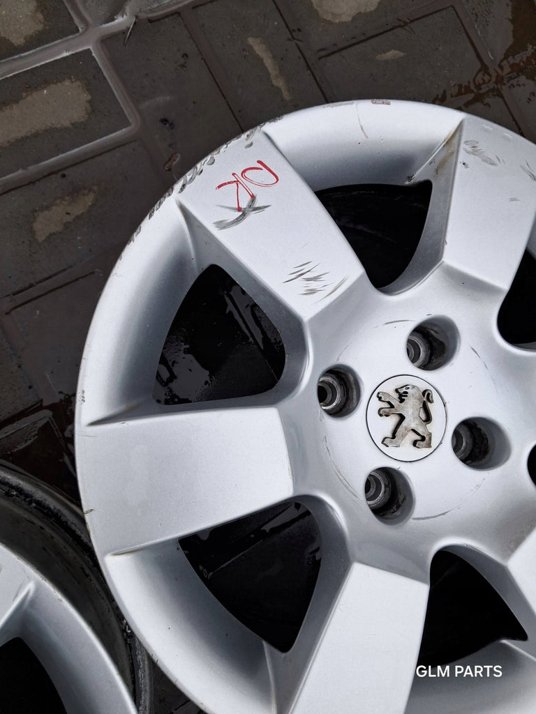 4x Alufelge 16 Zoll 7.0" 4x108 29ET Glanz Silber 9685783880 Peugeot 5008 FEL2409956595lf
