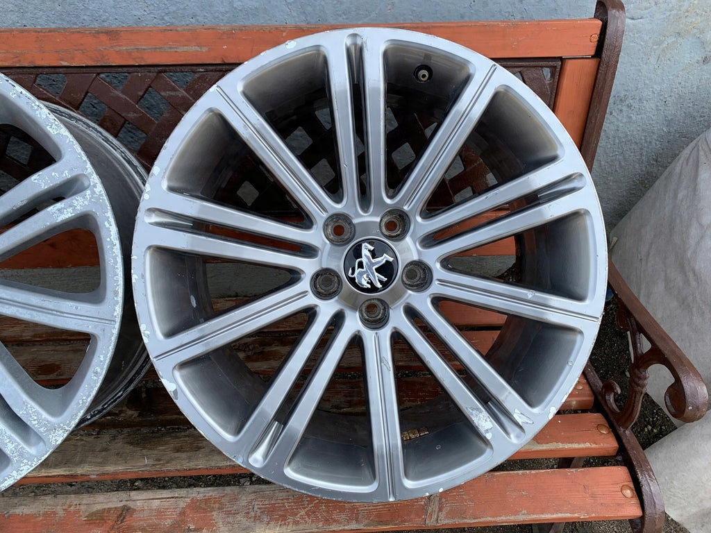 1x Alufelge 18 Zoll 8.0" 5x112 27ET Glanz Graphit 9673495377 Peugeot Rcz