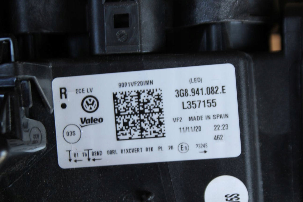 Frontscheinwerfer VW Arteon 3G8941082E LED Rechts Scheinwerfer Headlight SCH7126932471ay