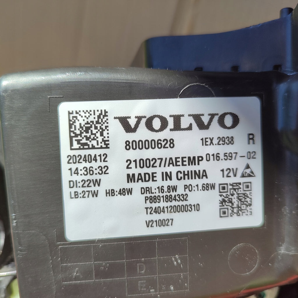 Frontscheinwerfer Volvo 80000628 Full LED Rechts Scheinwerfer Headlight SCH3237252364wj