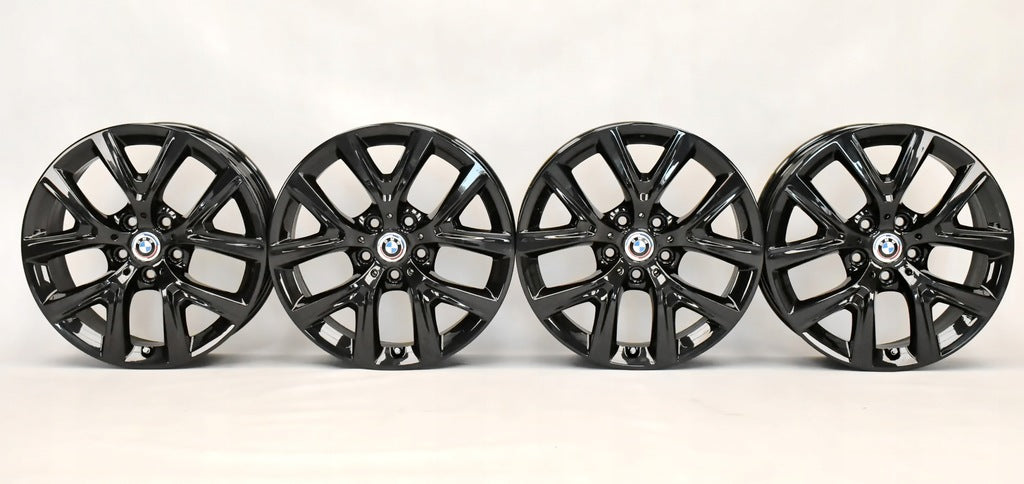 4x Alufelge 17 Zoll 6.5" 5x112 39ET Glanz Schwarz 6856076 BMW X2 F39 F48 FEL2933784910rb