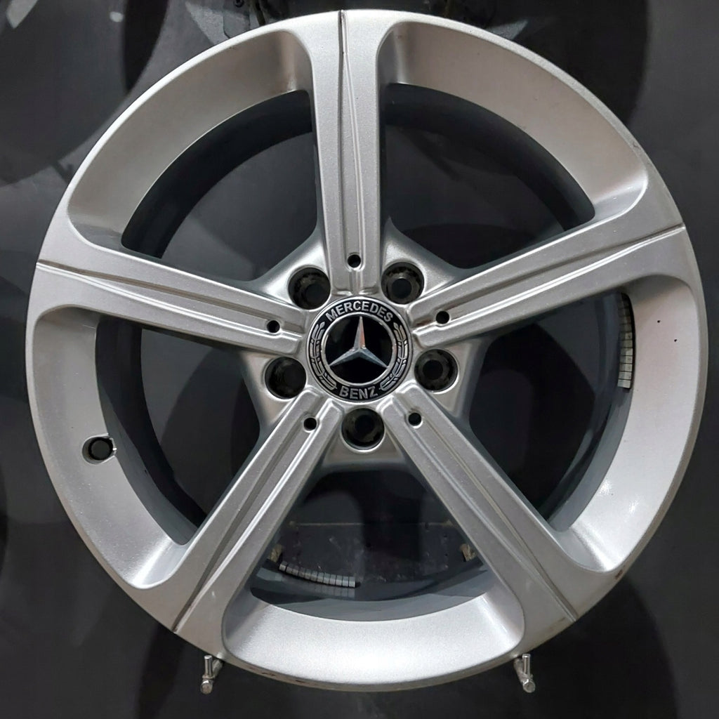 4x Alufelge 17 Zoll 6.5" 5x112 44ET Glanz Silber A1774011200 Mercedes-Benz W177 FEL8912719194cb