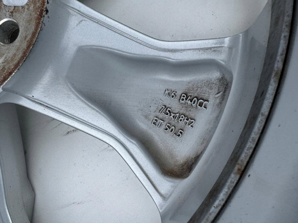 1x Alufelge 18 Zoll 7.5" 5x108 50 5ET Glanz Silber 31471553 Volvo Rim Wheel FEL6370983444tj