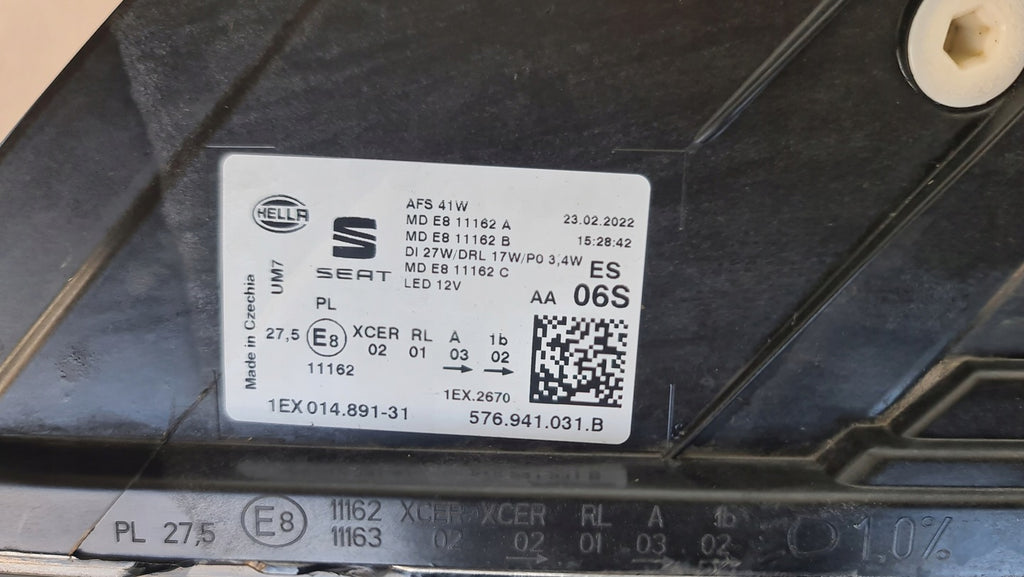 Frontscheinwerfer Seat Ateca 576941031B Xenon Links Scheinwerfer Headlight