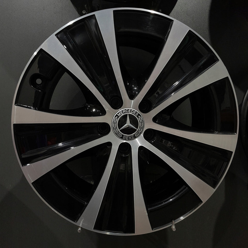 4x Alufelge 18 Zoll 8.0" 5x112 43ET Glanz Schwarz A2134013700 Mercedes-Benz W213