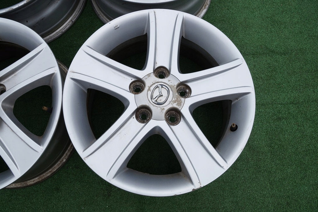 4x Alufelge 16 Zoll 7.0" 5x114.3 55ET Glanz Silber 9965637060 Mazda Mx-5 I FEL3424145056pc