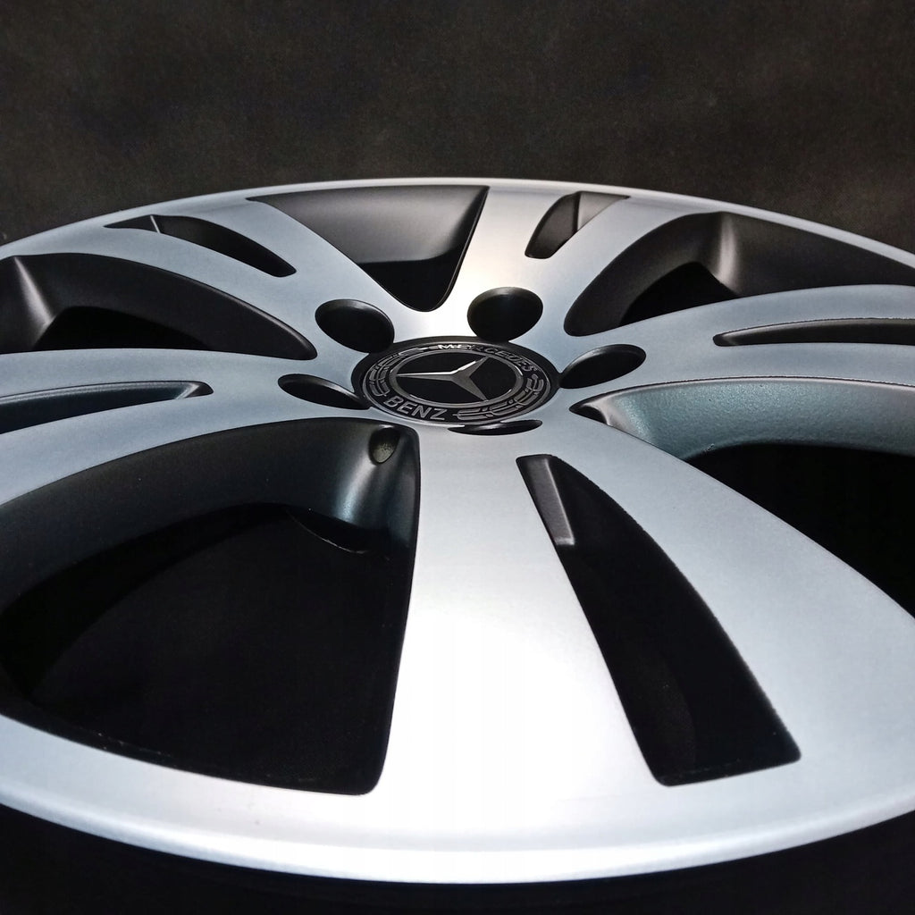4x Alufelge 17 Zoll 7.5" 5x112 47ET Glanz Silber A2044010402 Mercedes-Benz W204 FEL2126045799jm