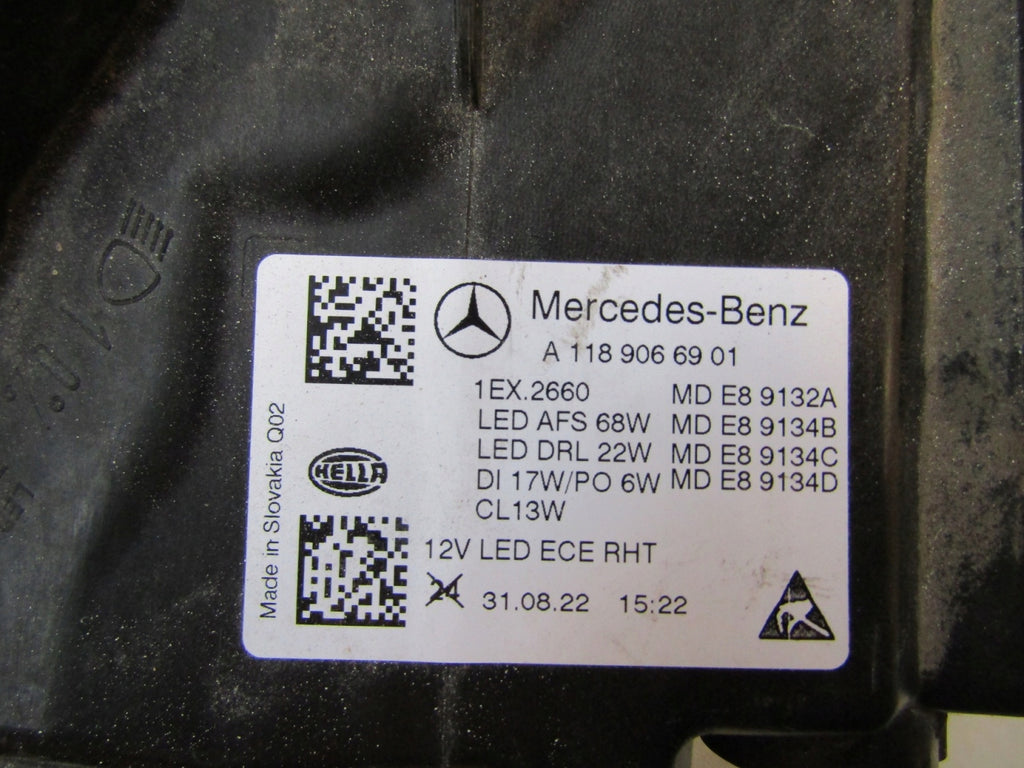 Frontscheinwerfer Mercedes-Benz Cla A1189066901 LED Links Scheinwerfer Headlight SCH3443446187mg
