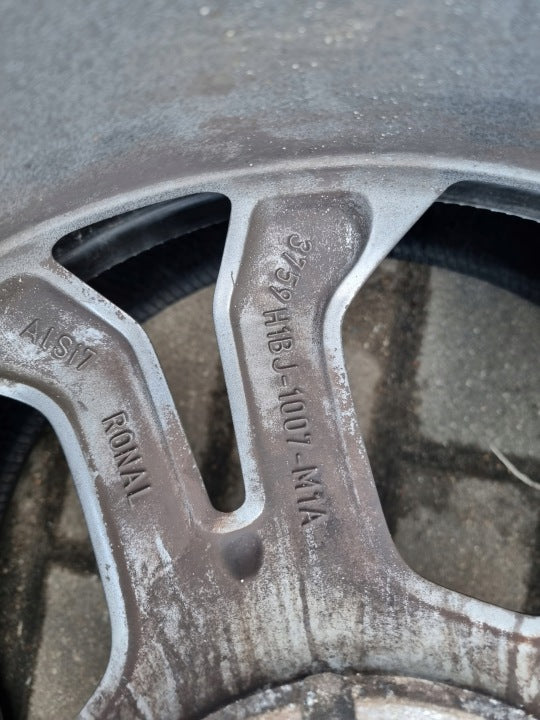 1x Alufelge 17 Zoll 7.0" 4x108 47 5ET Glanz H1BJ1007D1A Ford Rim Wheel FEL9663706981ak