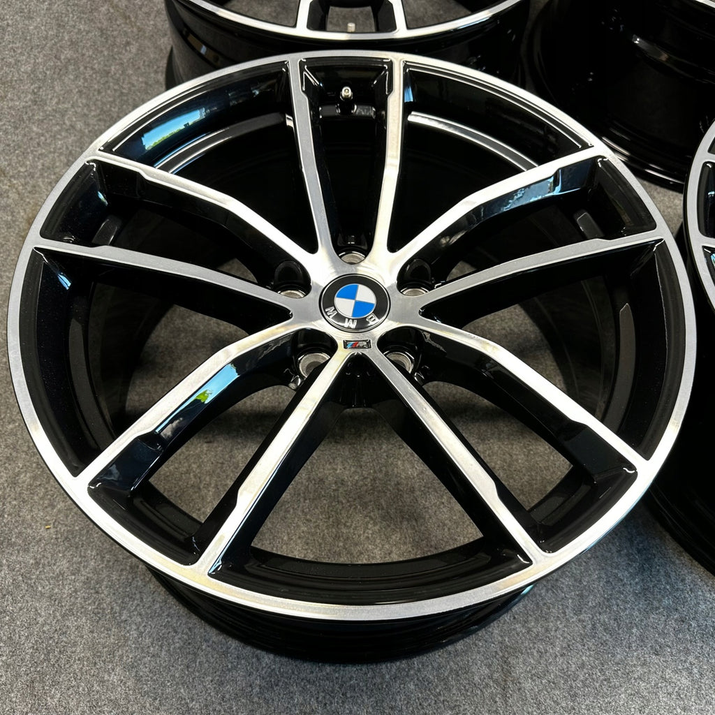 4x Alufelge 18 Zoll 8.0" 5x112 30ET Glanz Schwarz 8093915 BMW 5 G31 G30 FEL2841540142gd