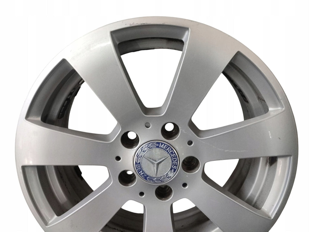 1x Alufelge 16 Zoll 6.0" 5x112 Glanz Silber A2044011002 Mercedes-Benz W204 FEL8180621473ga
