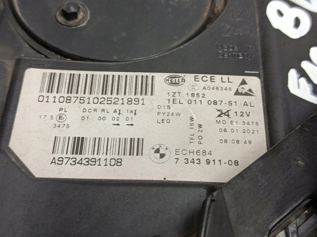 Frontscheinwerfer BMW 5 F10 7343911-08 Xenon Links Scheinwerfer Headlight SCH6337204355tw